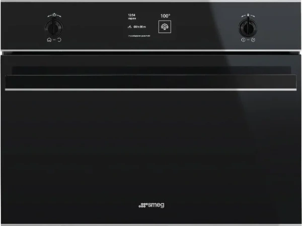 Компактный духовой шкаф комбинированный с пароваркой Smeg SF4603VCNX купить в Москве