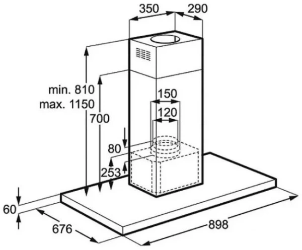 Вытяжка AEG DI7490M купить в Москве
