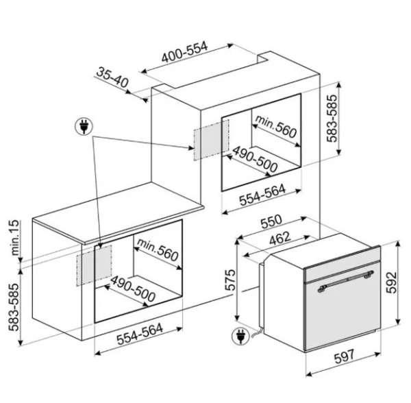 Духовой шкаф Smeg SF700PO купить в Москве
