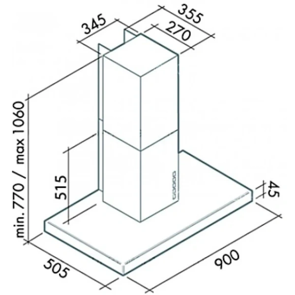 Вытяжка Falmec Lux 90 ix (800) ECP купить в Москве
