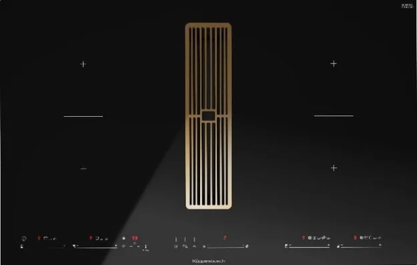 Варочная панель с вытяжкой Kuppersbusch KMI 8590.0 SR Gold купить в Москве