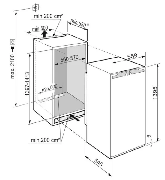 Встраиваемый холодильник Liebherr IRBd 4550 Prime купить в Москве