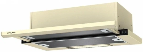 Встраиваемая вытяжка KRONA Kamilla slim 600 ivory (1 мотор) купить в Москве
