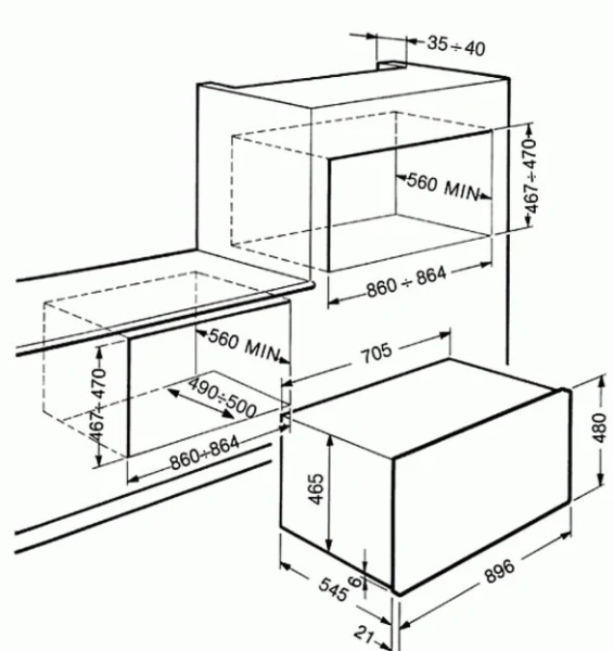 Духовой шкаф Smeg SE995XT-7 купить в Москве
